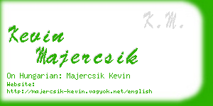 kevin majercsik business card